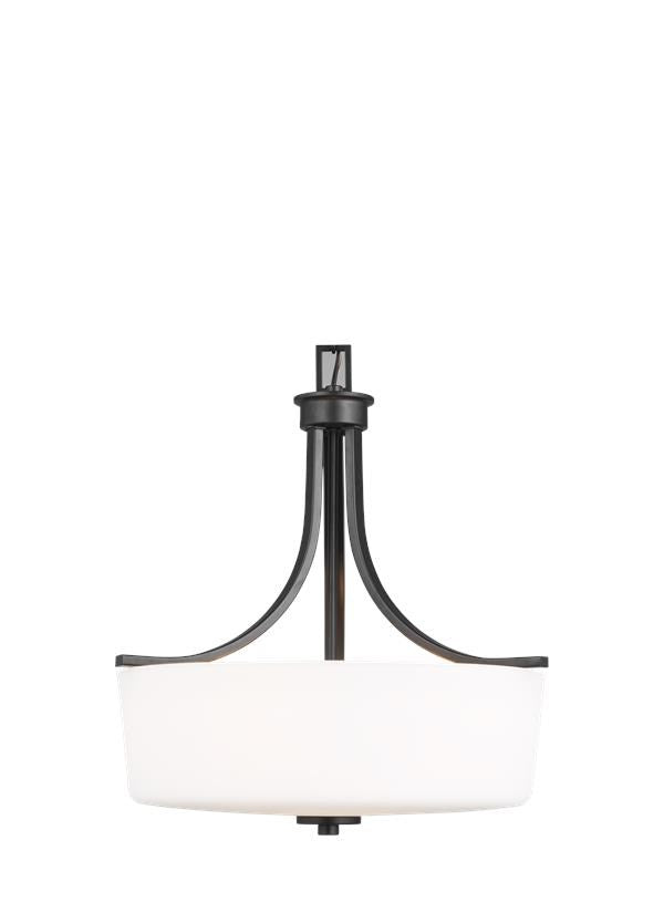 Three Light Pendant by Generation Lighting