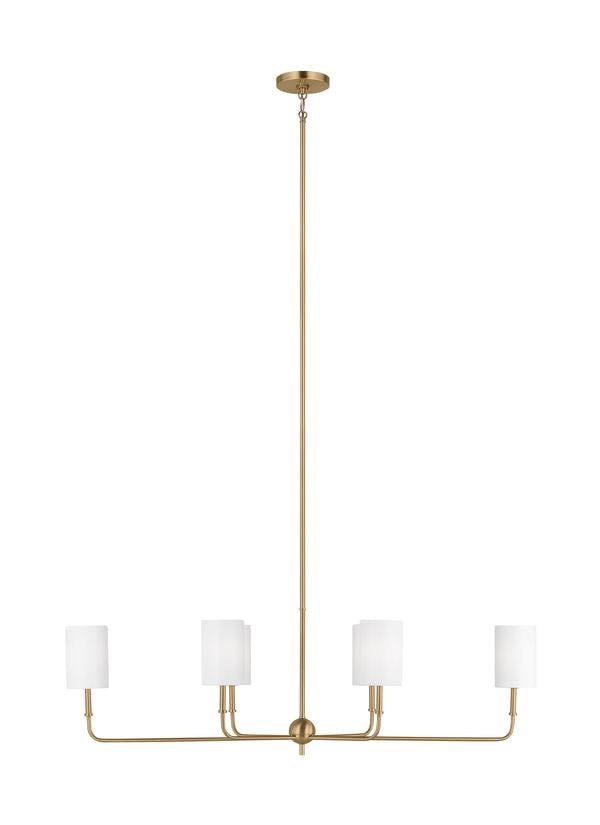 Six Light Linear Chandelier by VC Studio Collection