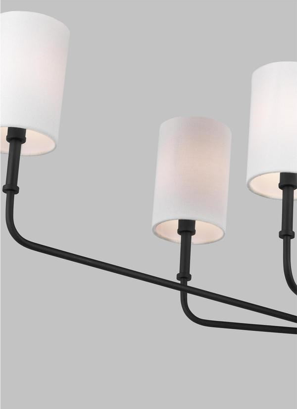 Six Light Large Chandelier