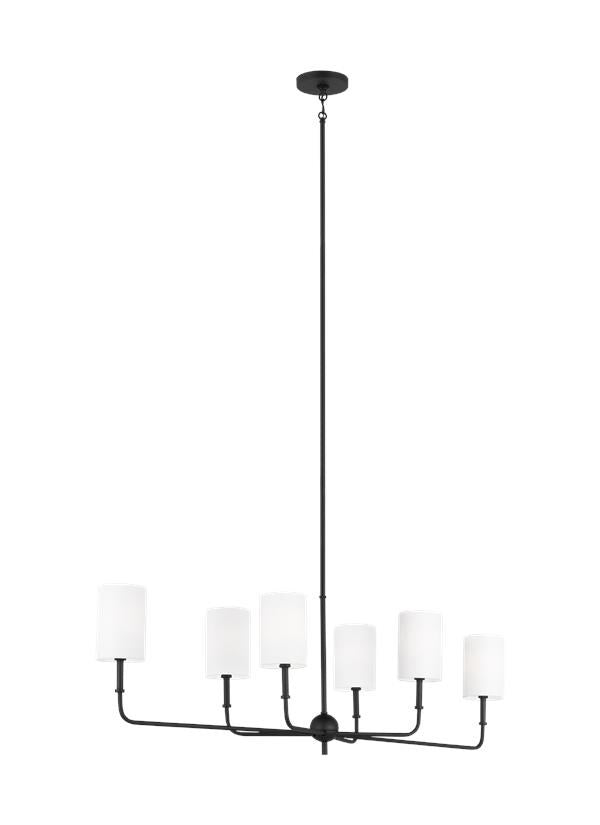 Six Light Large Chandelier