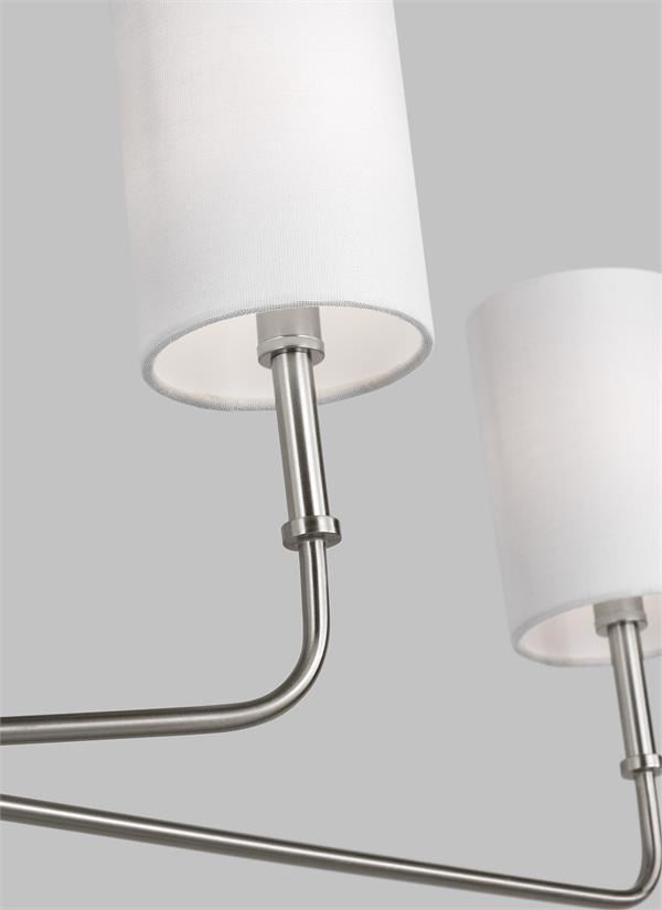 Six Light Linear Chandelier