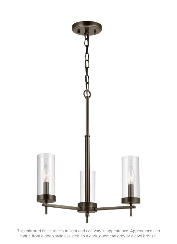 Three Light Chandelier by VC Studio Collection