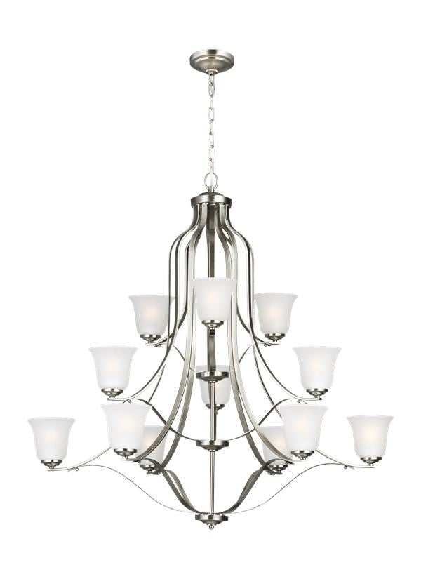 Twelve Light Chandelier by Generation Lighting