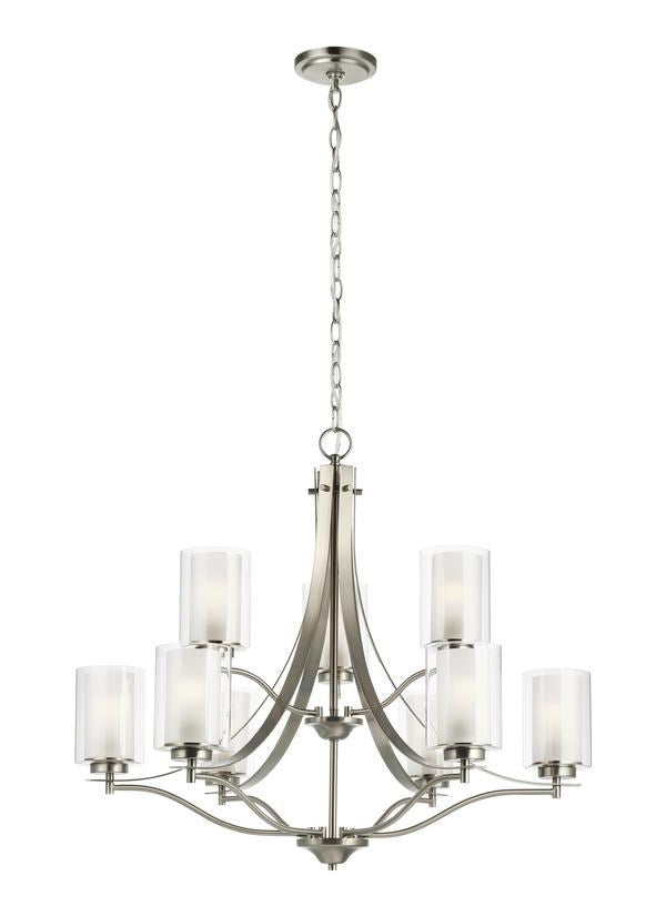 Nine Light Chandelier by Generation Lighting