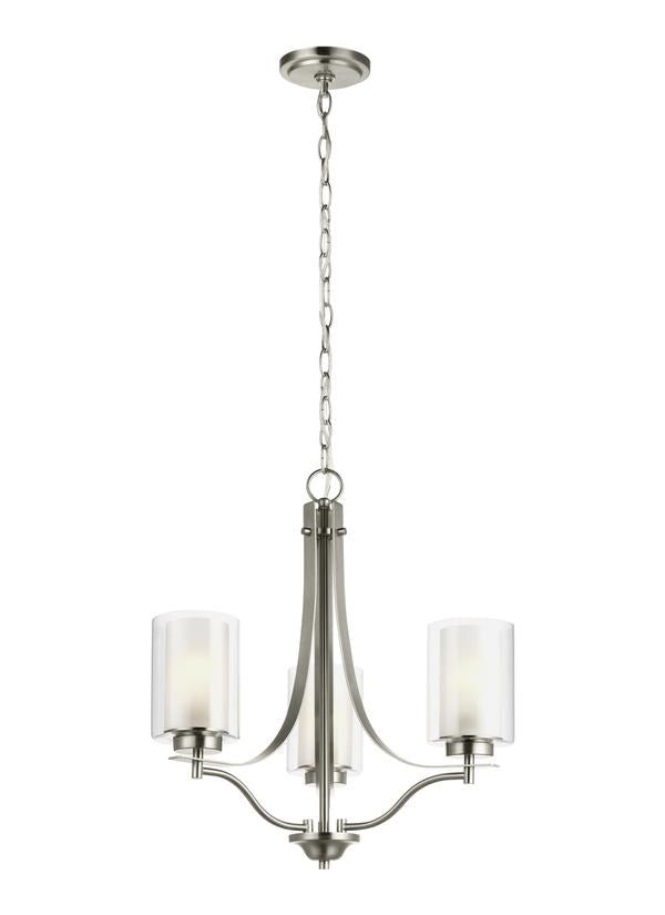 Three Light Chandelier by Generation Lighting