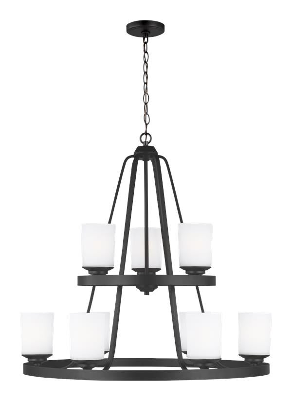 Nine Light Chandelier by Generation Lighting