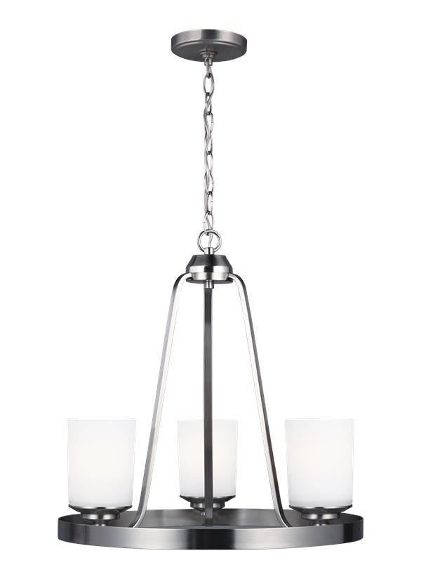 Three Light Chandelier by Generation Lighting