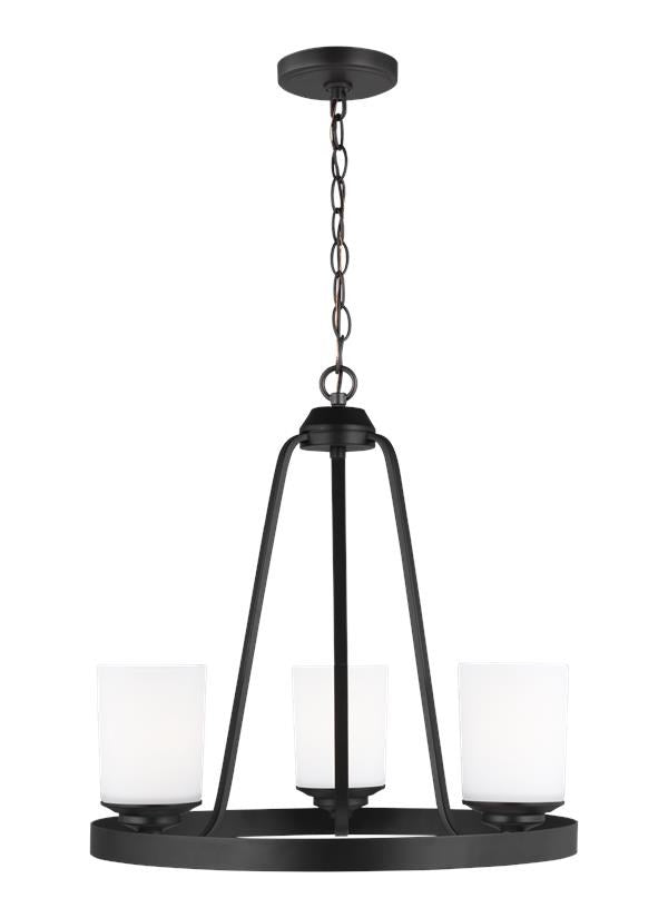 Three Light Chandelier by Generation Lighting