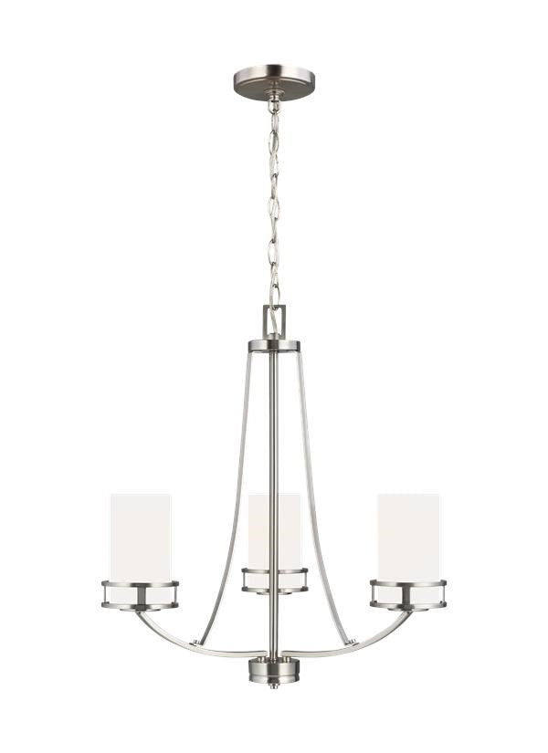 Three Light Chandelier by Generation Lighting