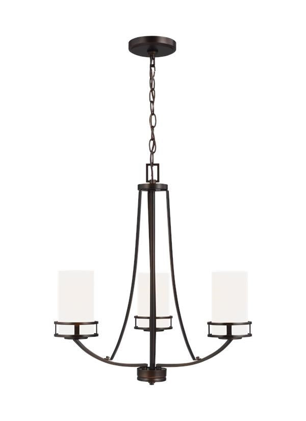 Three Light Chandelier by Generation Lighting