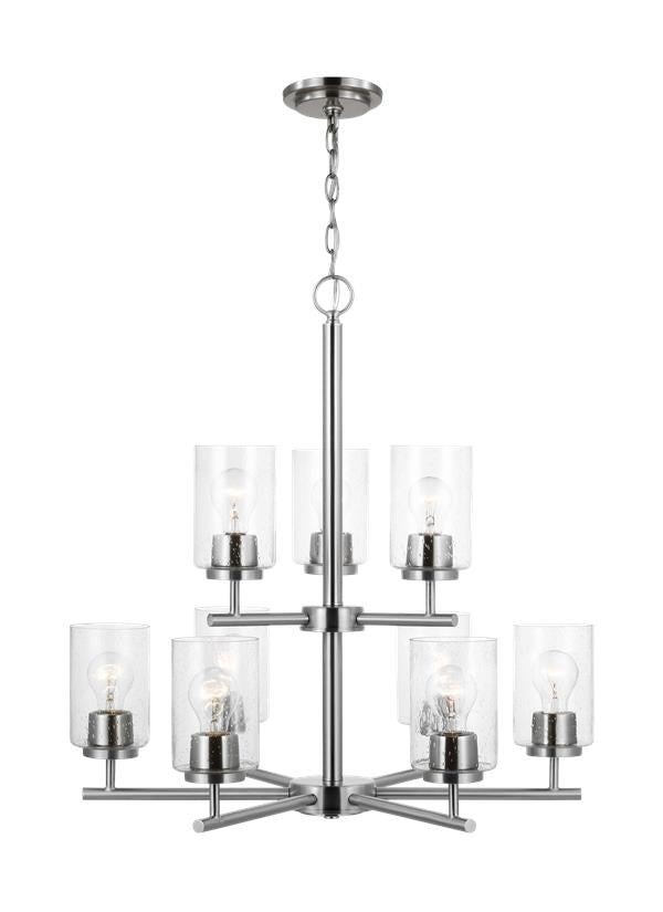 Nine Light Chandelier by Generation Lighting