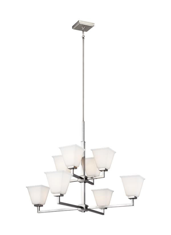 Eight Light Chandelier by Generation Lighting