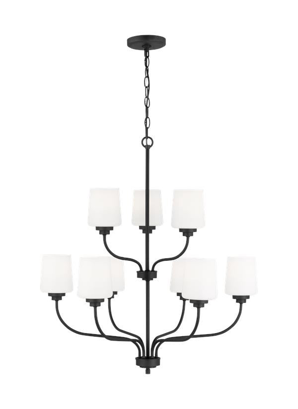 Nine Light Chandelier by Generation Lighting