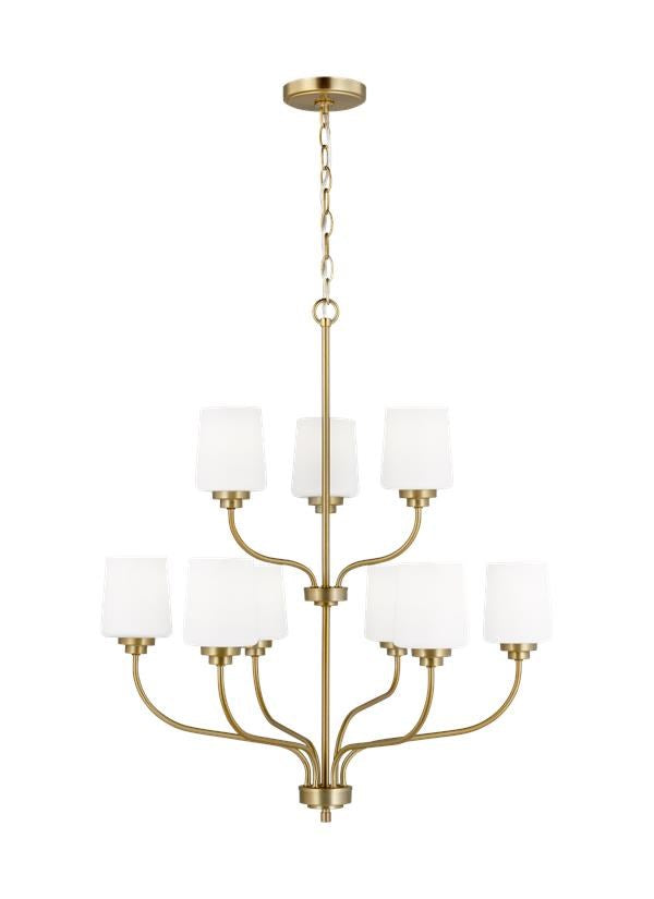 Nine Light Chandelier by Generation Lighting