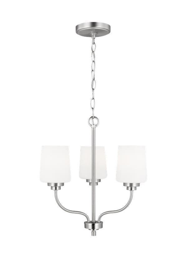 Three Light Chandelier by Generation Lighting
