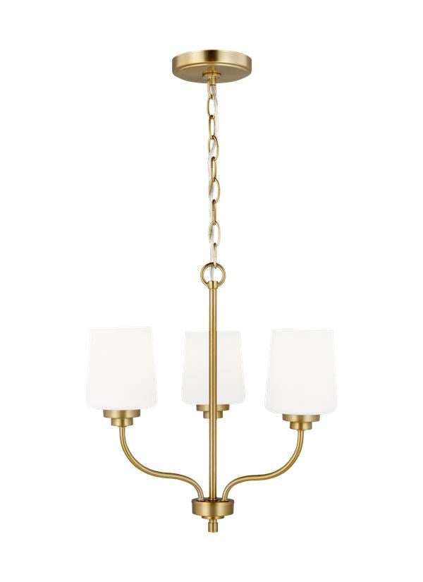 Three Light Chandelier by Generation Lighting