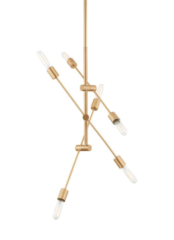 Six Light Medium Chandelier
