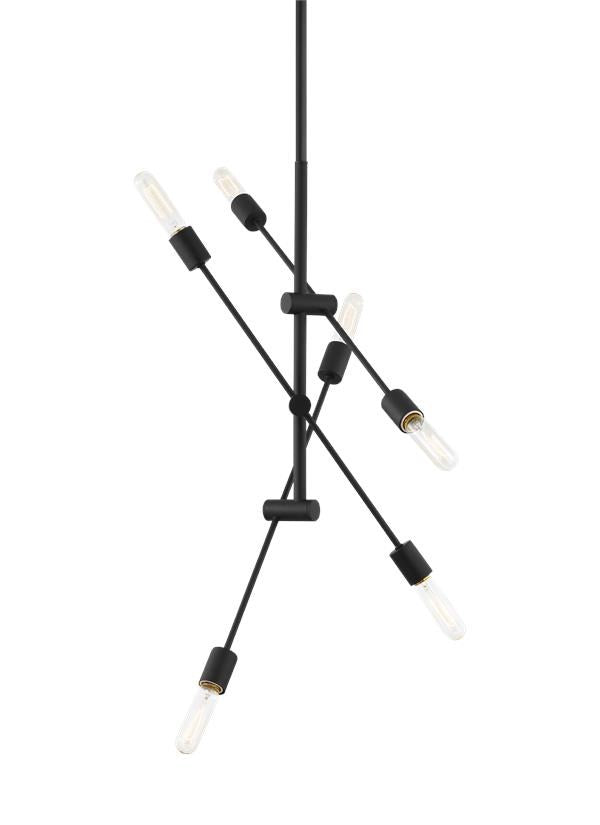 Six Light Medium Chandelier