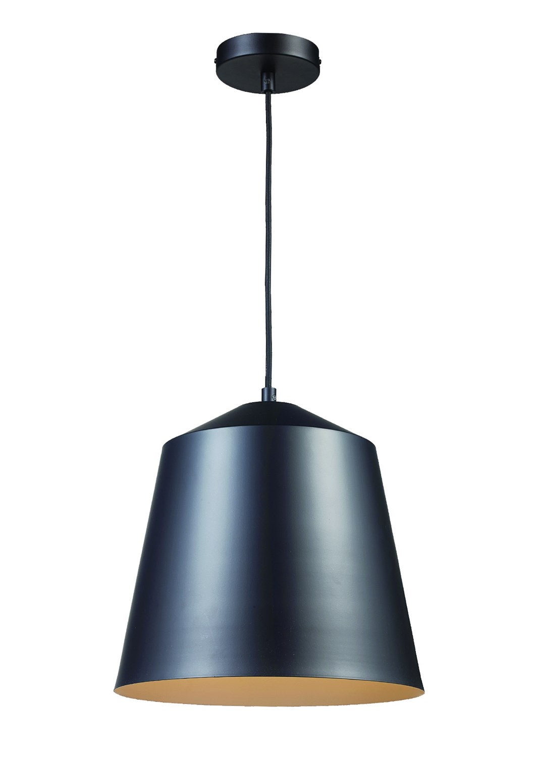 1-Light Metal Bell Shade Pendant by Trans Globe