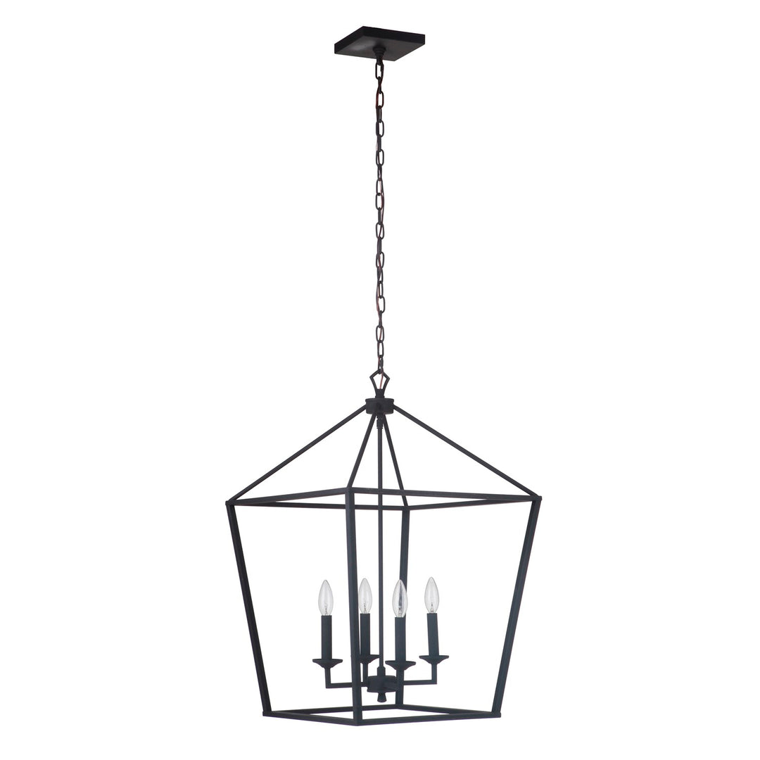 4 Light Large Foyer in Flat Black by Craftmade