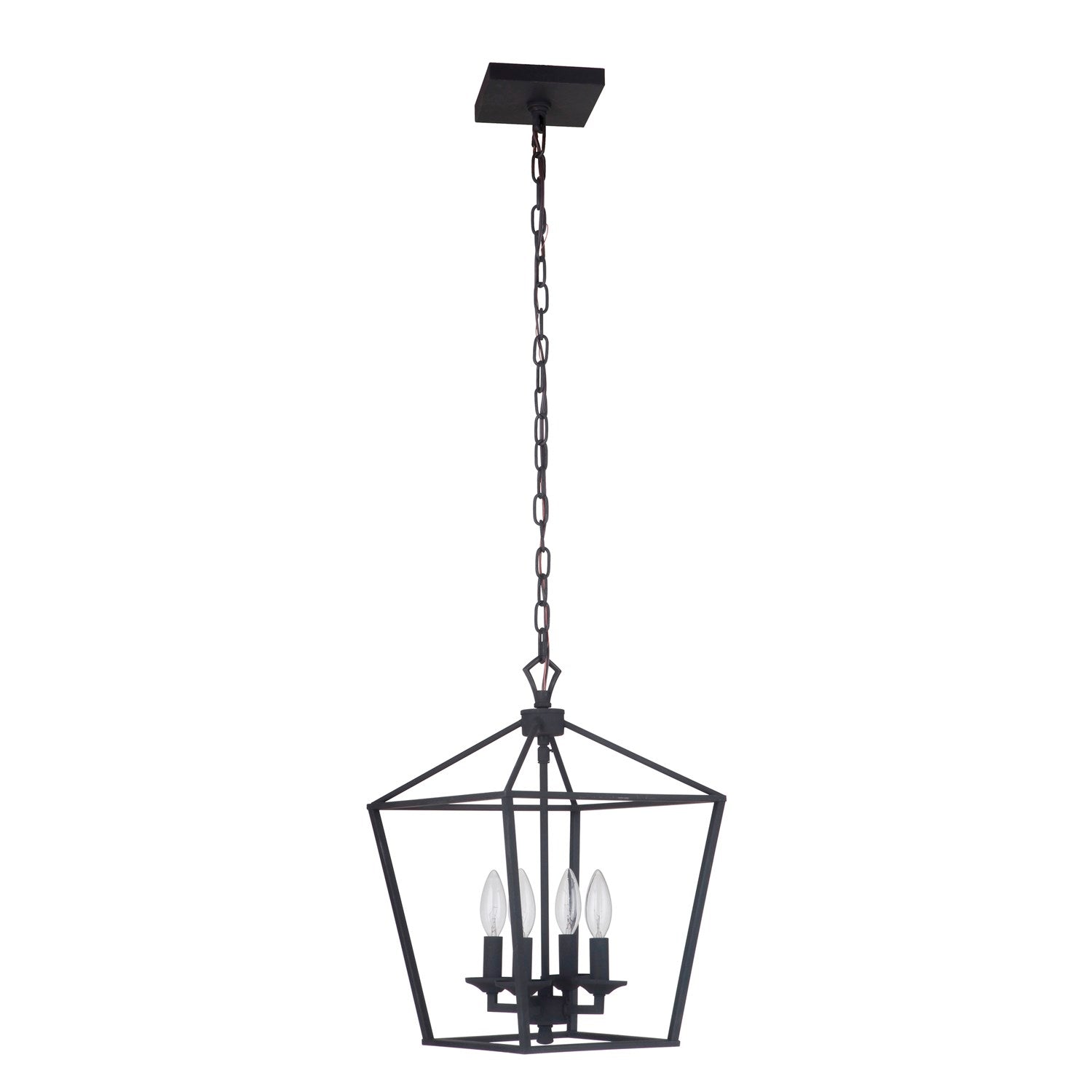 4 Light Small Foyer in Flat Black by Craftmade