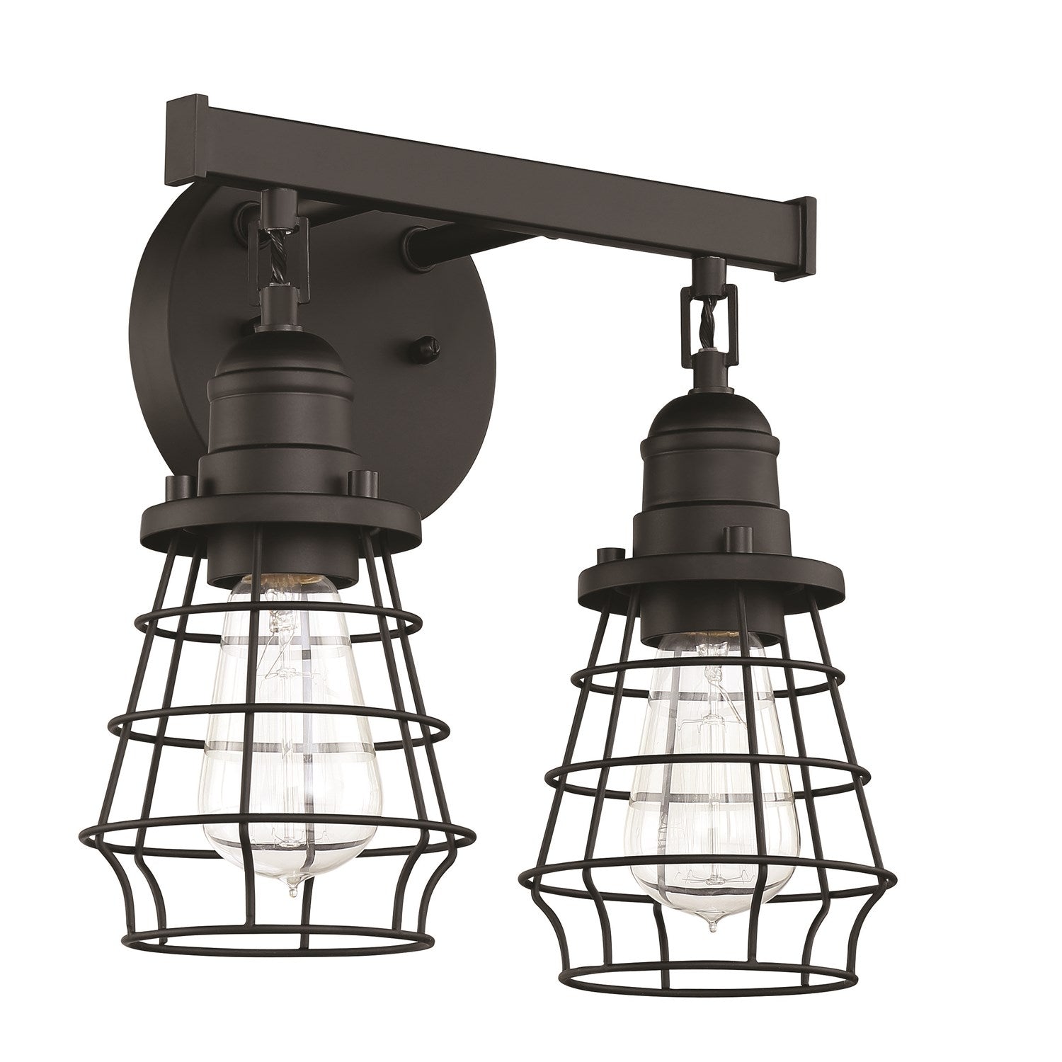 2 Light Vanity in Flat Black by Craftmade