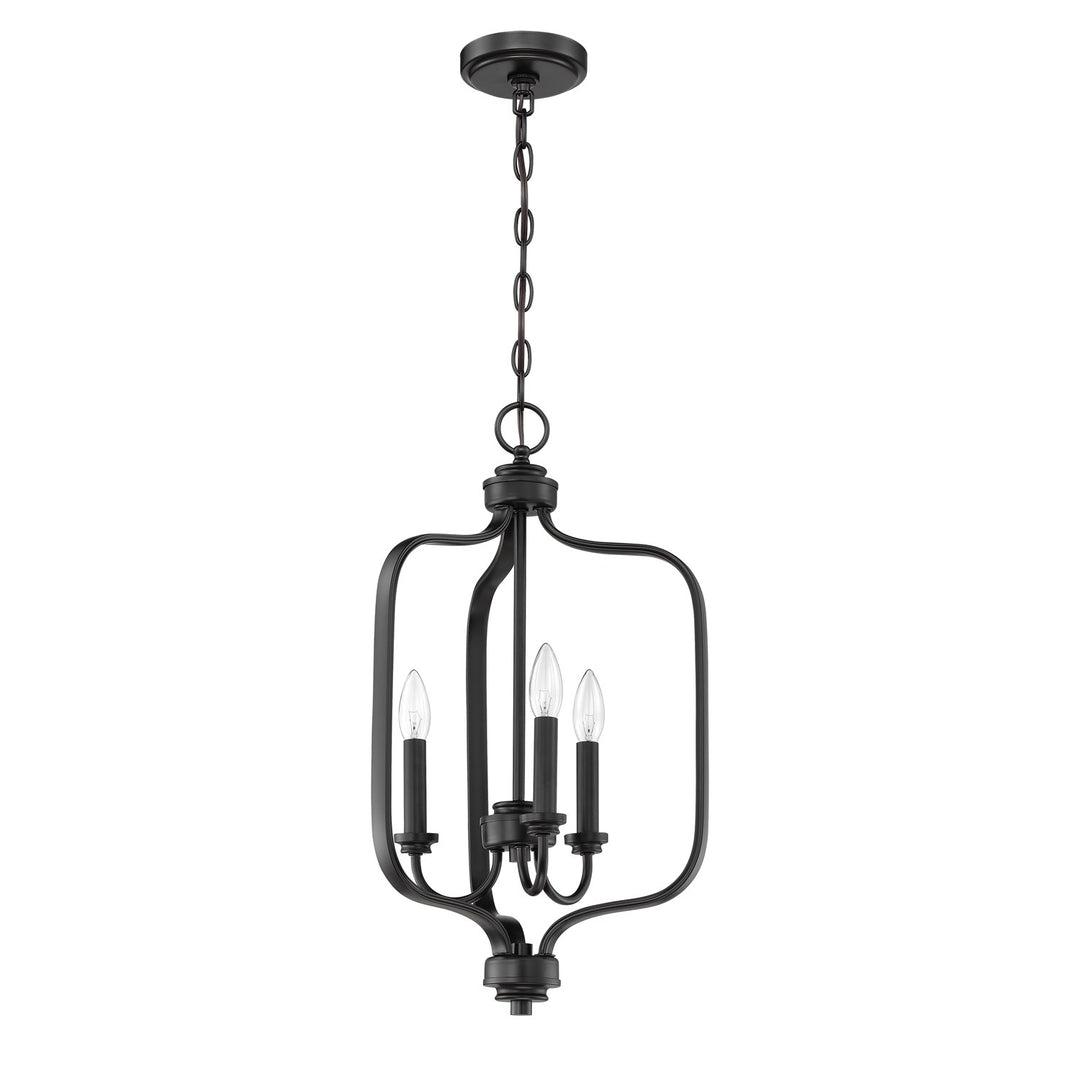 3 Light Foyer in Flat Black by Craftmade