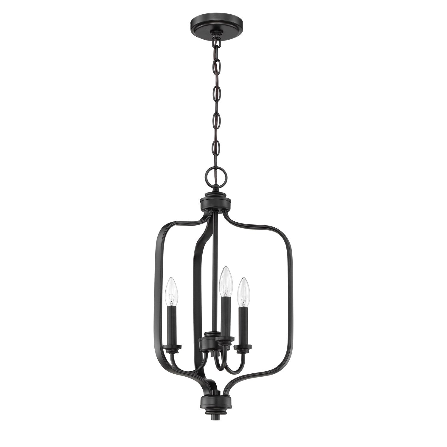 3 Light Foyer in Flat Black by Craftmade