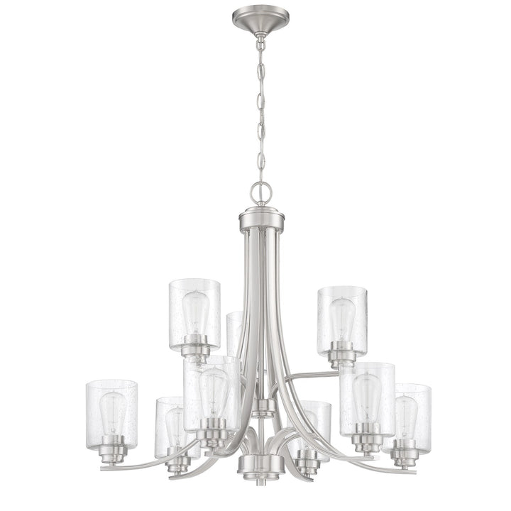 9 Light Chandelier in Brushed Polished Nickel by Craftmade