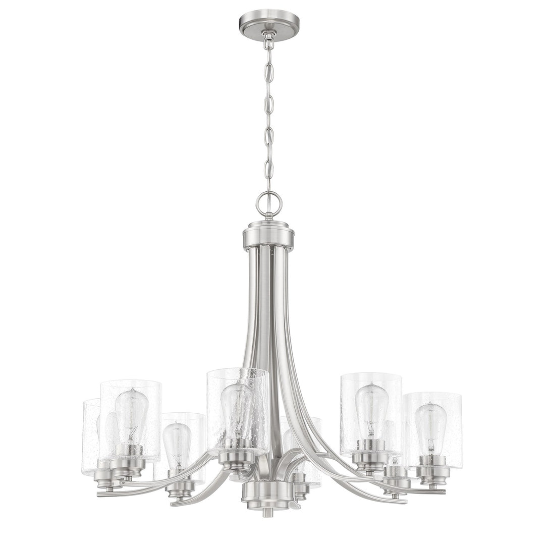 8 Light Chandelier in Brushed Polished Nickel by Craftmade