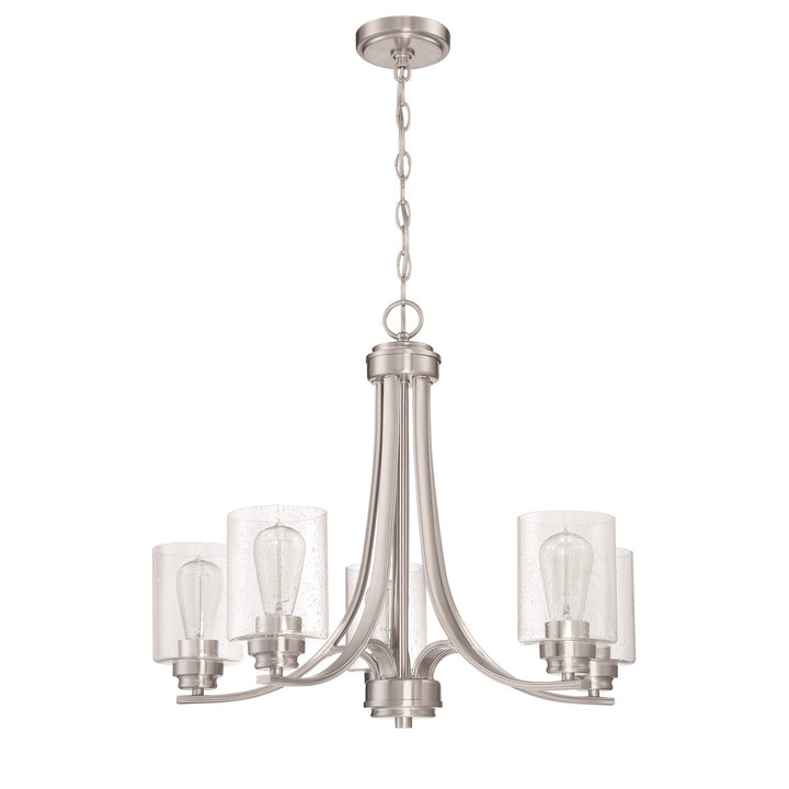 5 Light Chandelier in Brushed Polished Nickel by Craftmade