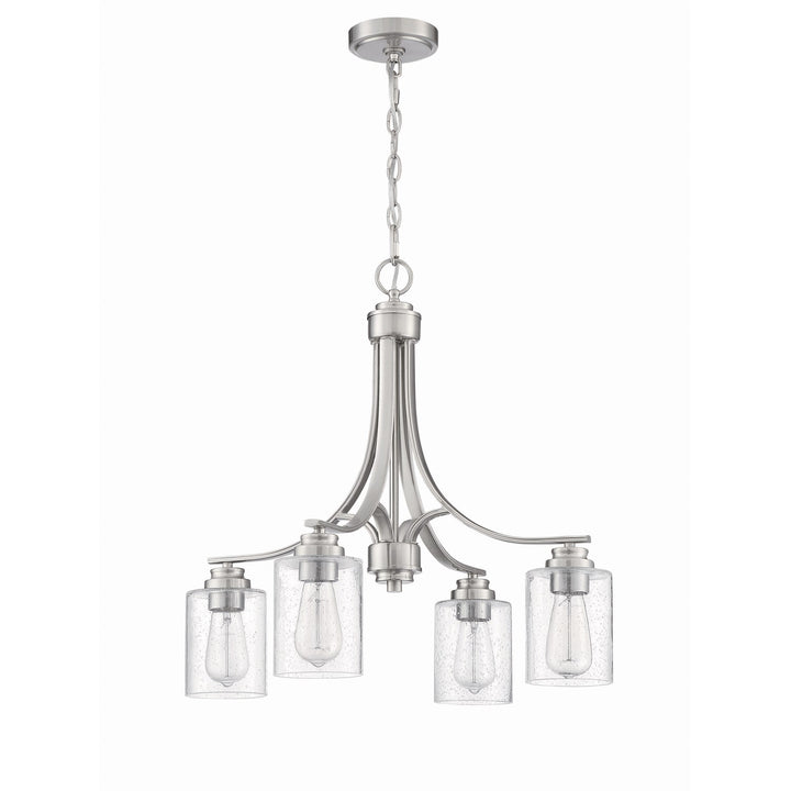 4 Light Chandelier in Brushed Polished Nickel by Craftmade