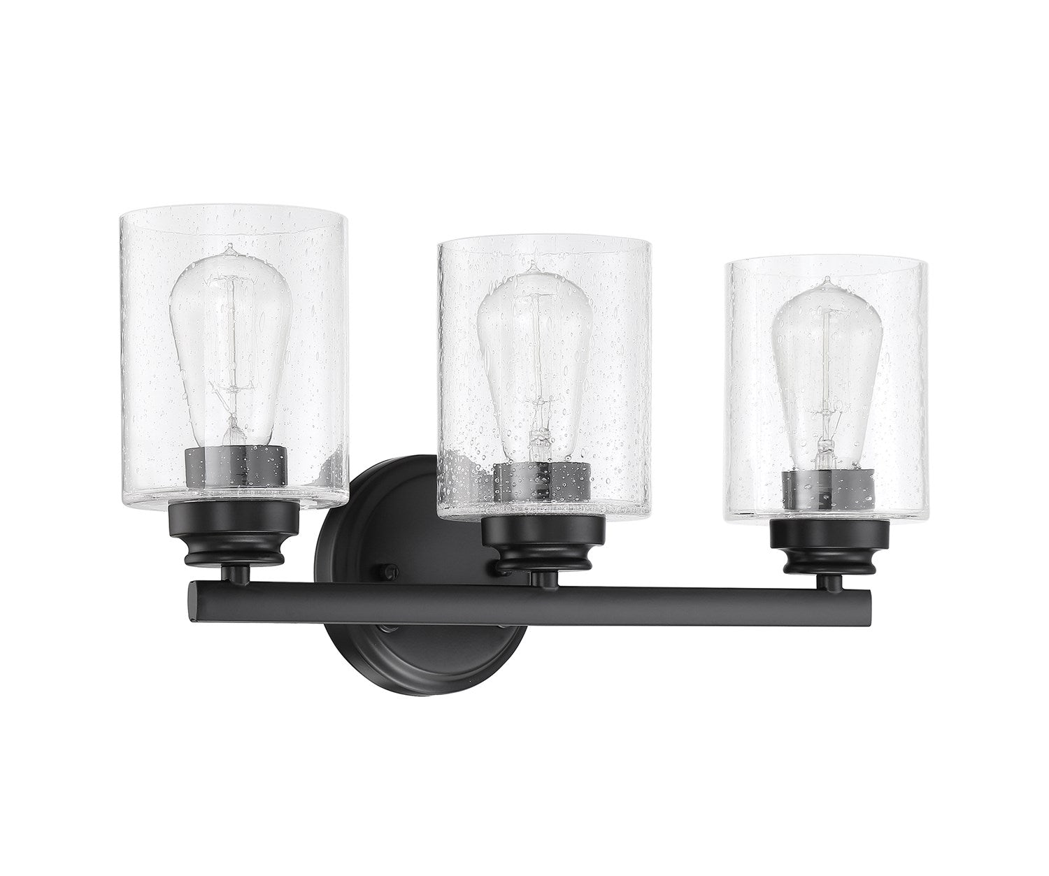 3 Light Vanity in Flat Black by Craftmade