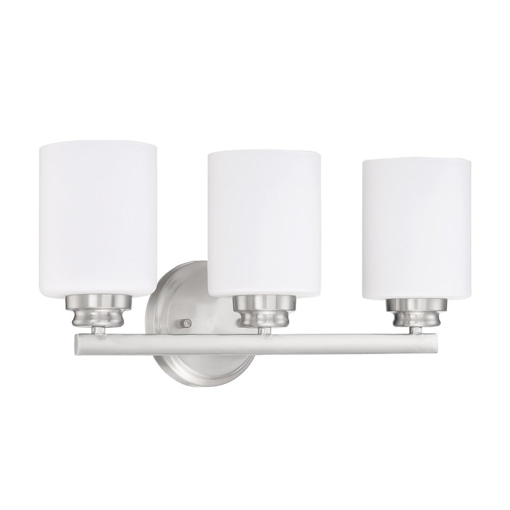 3 Light Vanity in Brushed Polished Nickel