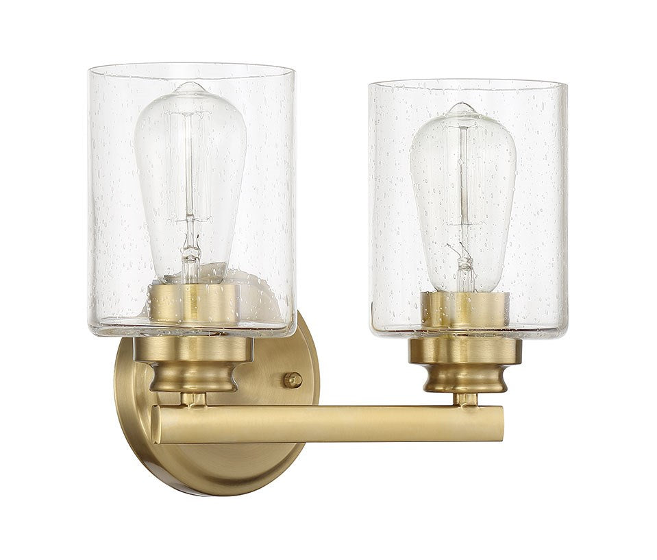 2 Light Vanity in Satin Brass by Craftmade