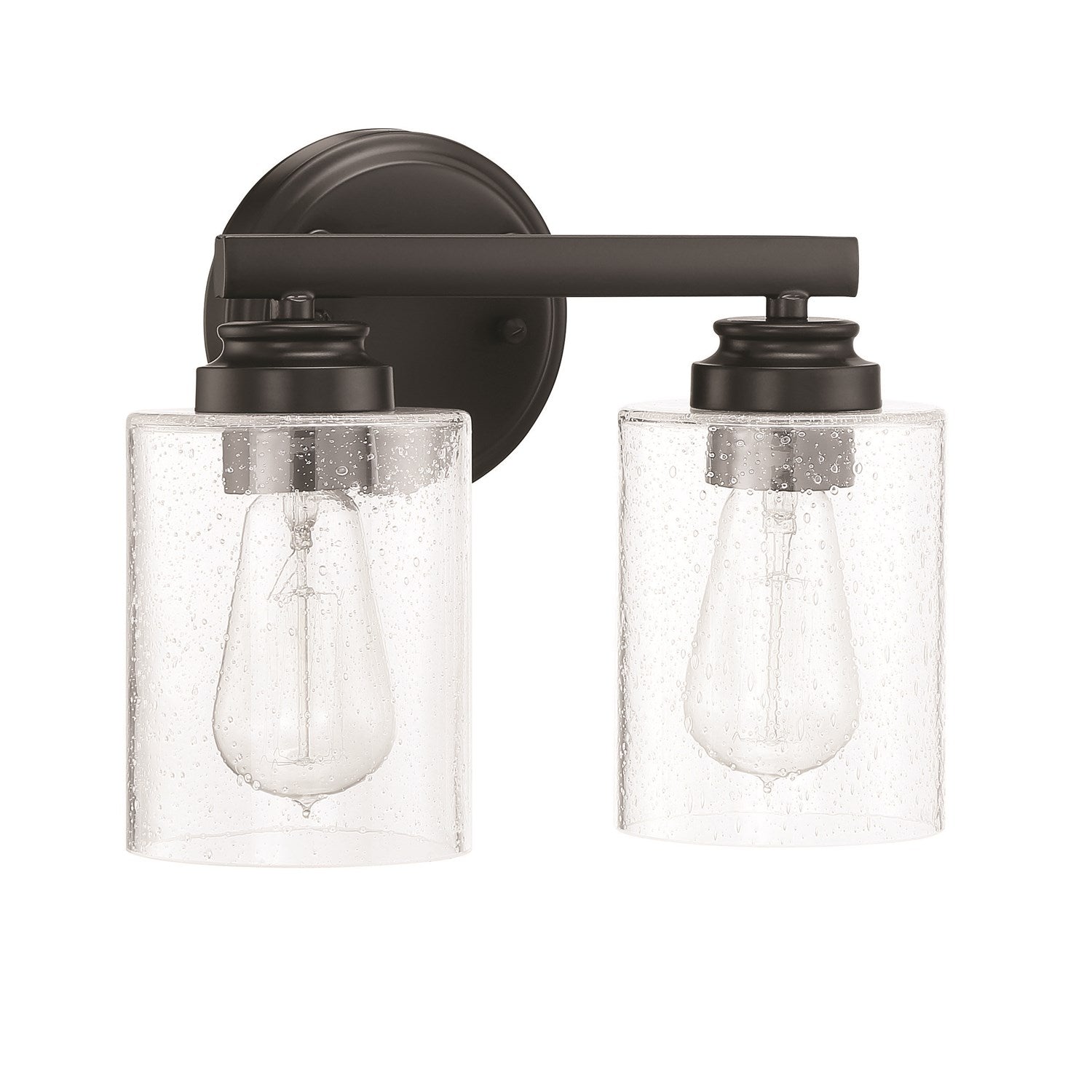 2 Light Vanity in Flat Black by Craftmade