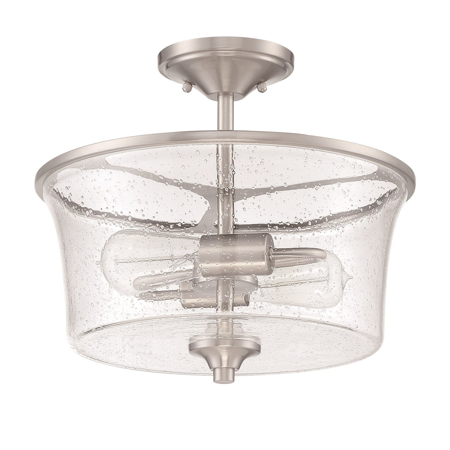 2 Light Convertible Semi Flush in Brushed Polished Nickel by Craftmade