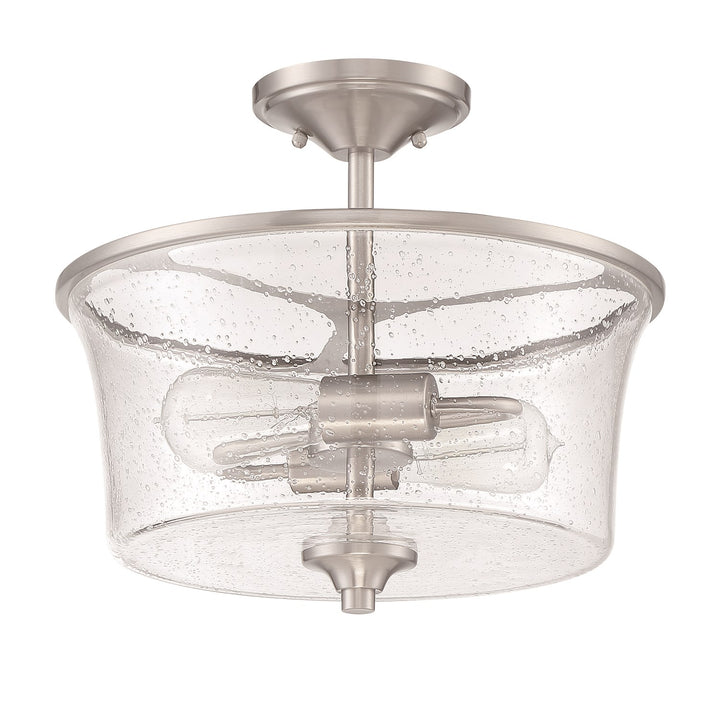 2 Light Convertible Semi Flush in Brushed Polished Nickel by Craftmade