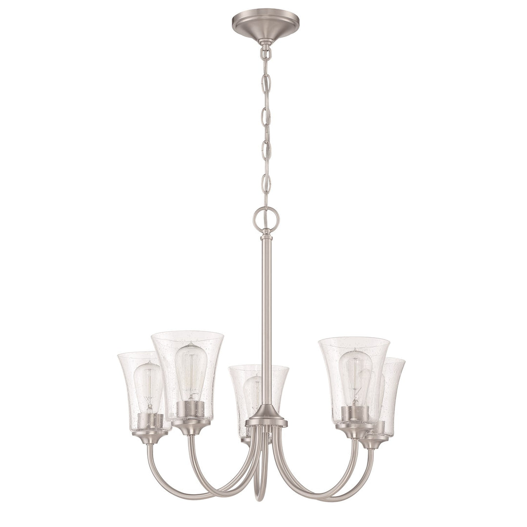 5 Light Chandelier in Brushed Polished Nickel by Craftmade