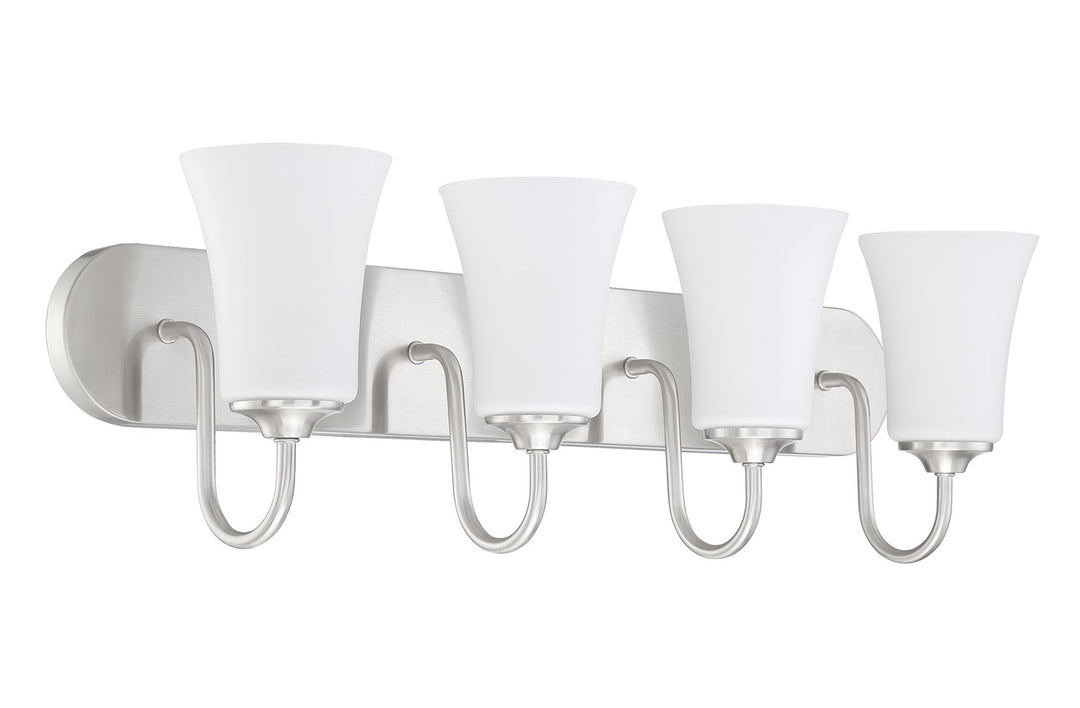 4 Light Vanity in Brushed Polished Nickel