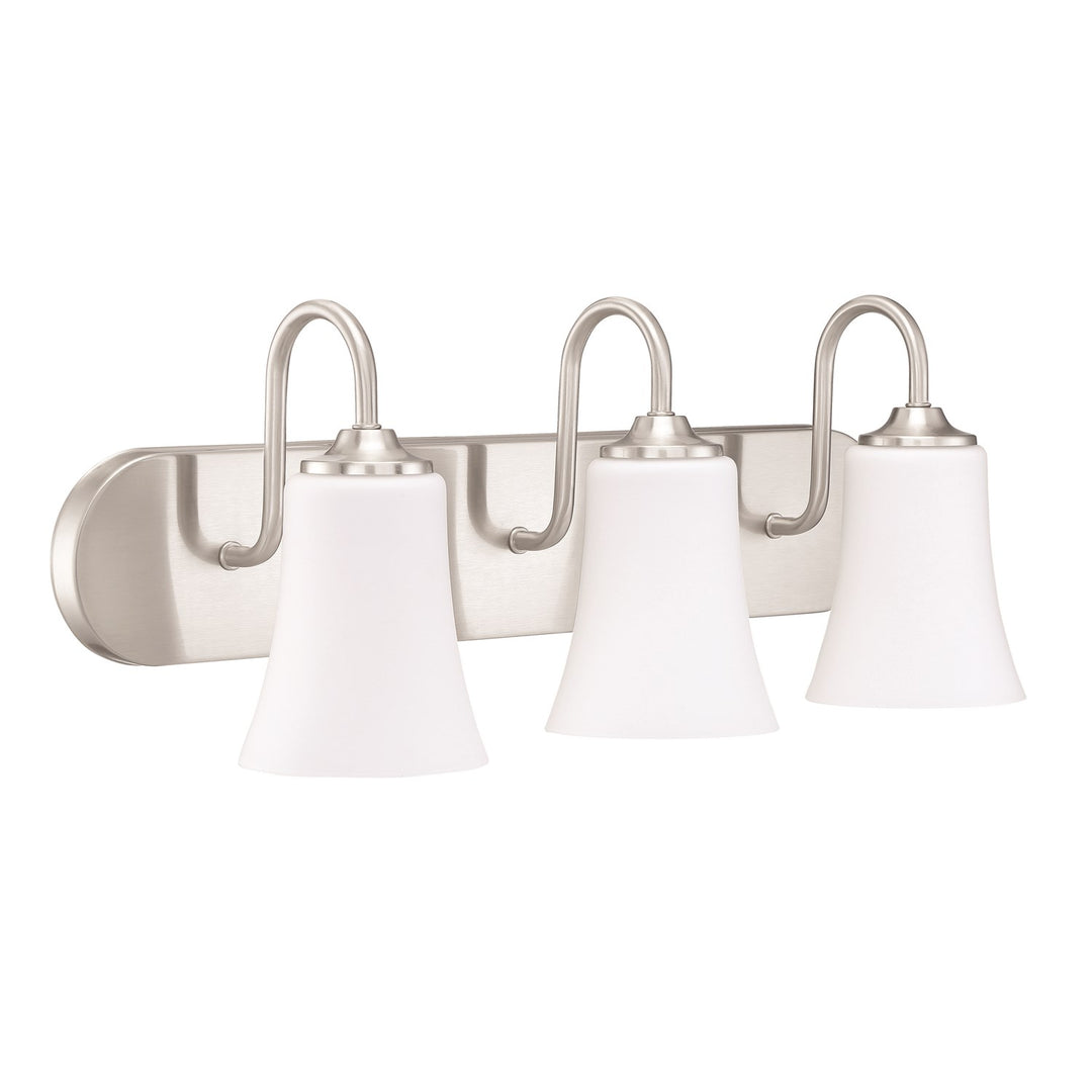 3 Light Vanity in Brushed Polished Nickel