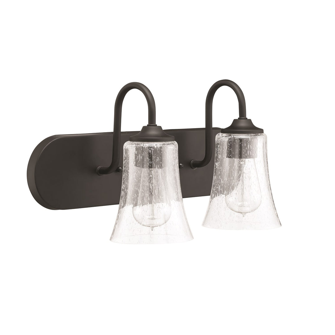 2 Light Vanity in Flat Black by Craftmade