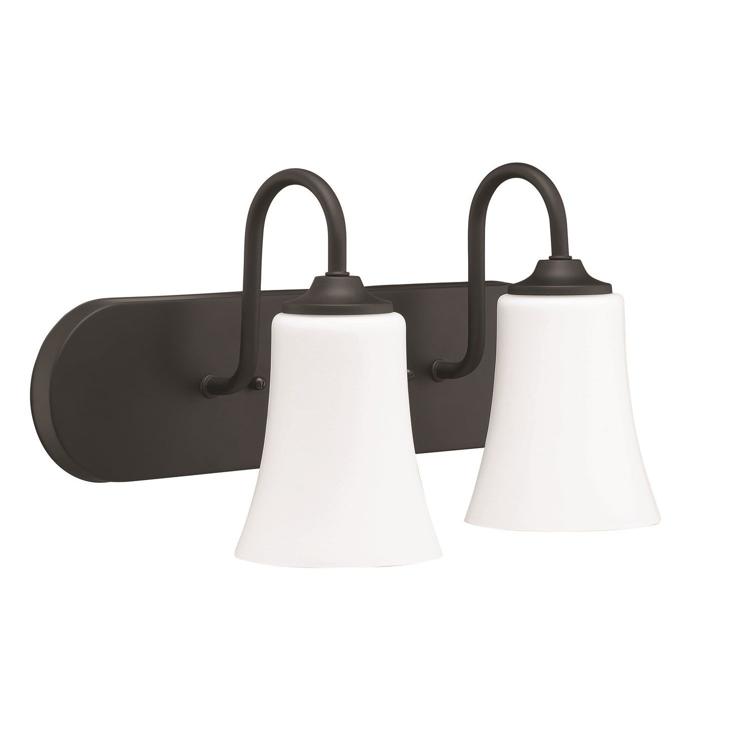 2 Light Vanity in Flat Black