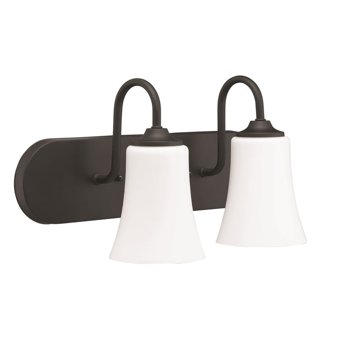 2 Light Vanity in Flat Black
