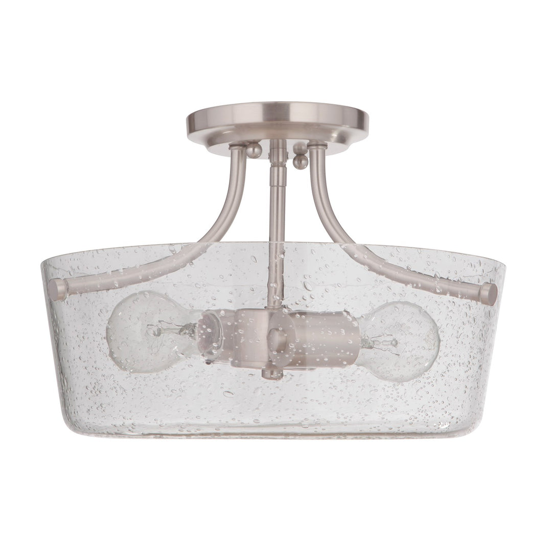 2 Light Semi Flush in Brushed Polished Nickel by Craftmade