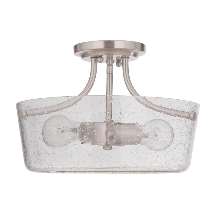 2 Light Semi Flush in Brushed Polished Nickel by Craftmade