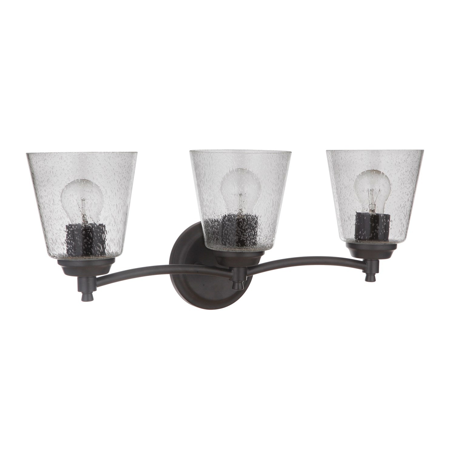 3 Light Vanity in Flat Black by Craftmade