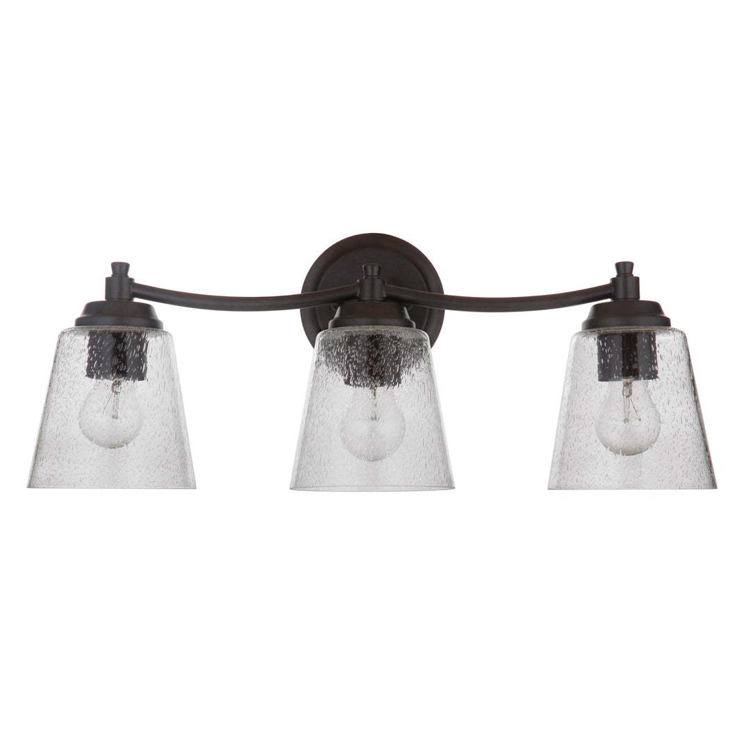 3 Light Vanity in Flat Black