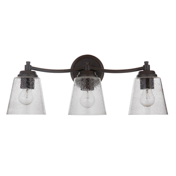 3 Light Vanity in Flat Black