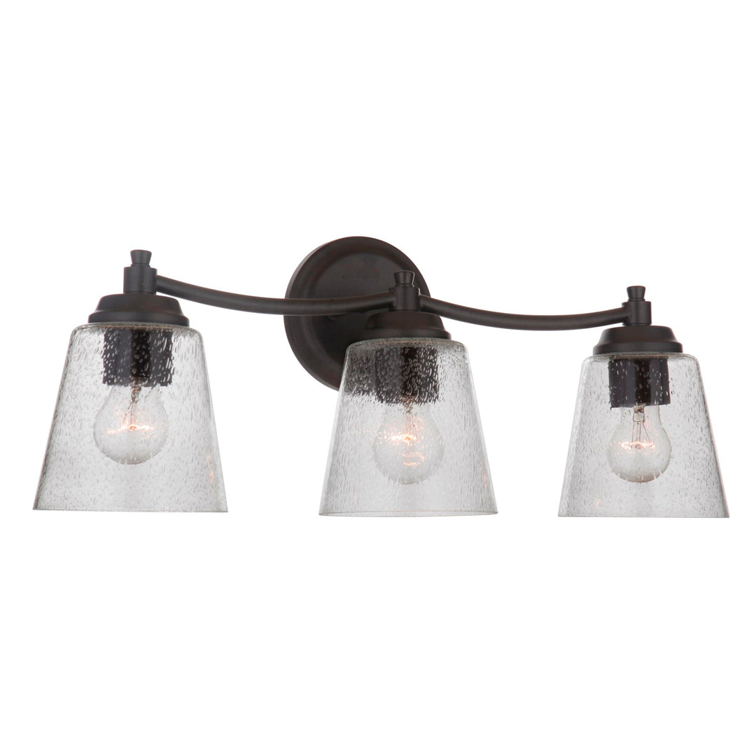 3 Light Vanity in Flat Black